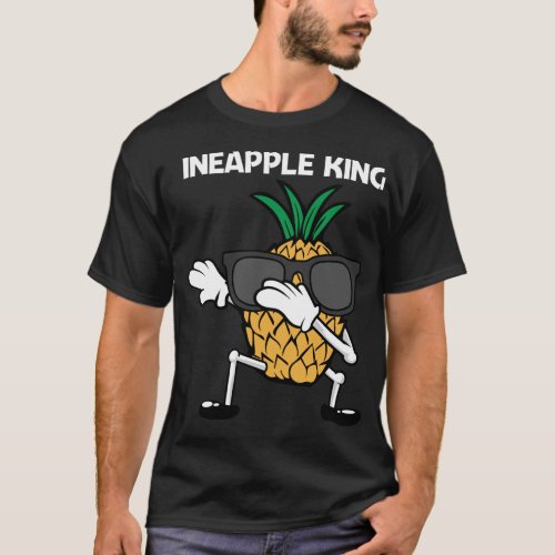 Funny Pineapple Art For Men Dad Fruit Summer Lover T_Shirt