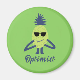 Funny pineapple art magnet
