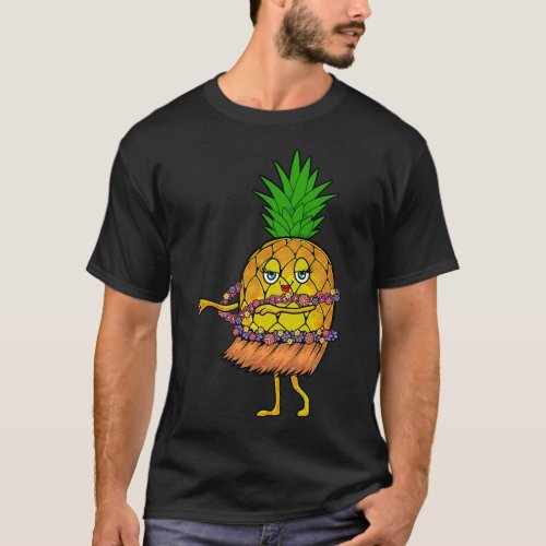 Funny Pineapple Art Men Women Pineapple Hawaiian H T_Shirt