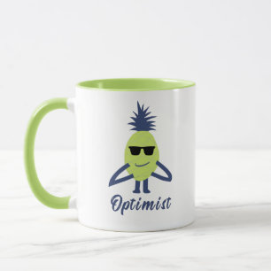 Funny pineapple art mug