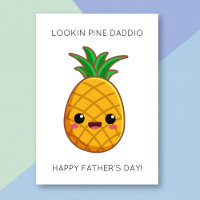 Funny Pineapple Fruit Pun Father's Day Card