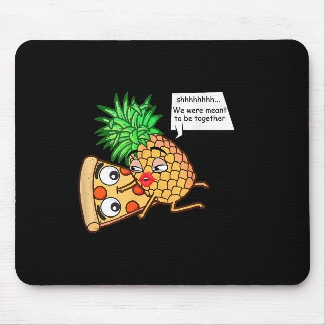 Funny Pineapple On Pizza  Mouse Pad (Front)