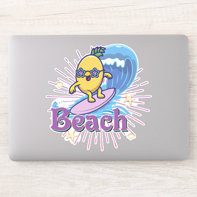 funny pineapple sticker (Computer)