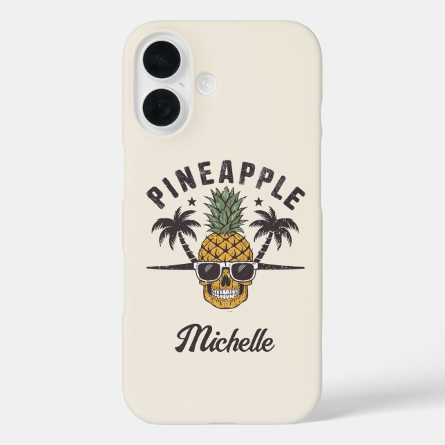 Funny Pineapple wearing sunglasses Personalized    Case-Mate iPhone Case (Back)