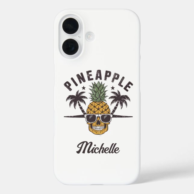 Funny Pineapple wearing sunglasses Personalized    Case-Mate iPhone Case (Back)