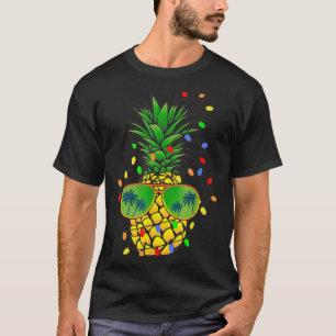 Funny Pineapple Xmas Tree Summer Christmas In July T-Shirt
