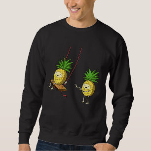 Funny Pineapples Swinging Lover Cute Swinger Men W Sweatshirt