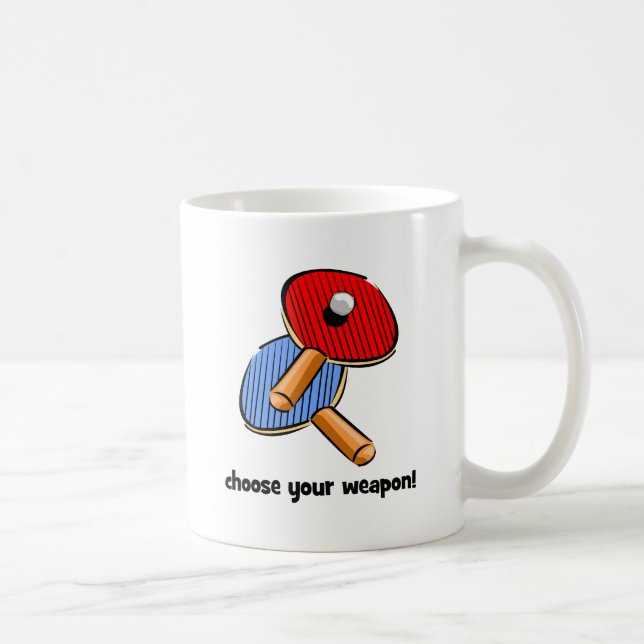 funny ping pong coffee mug (Right)