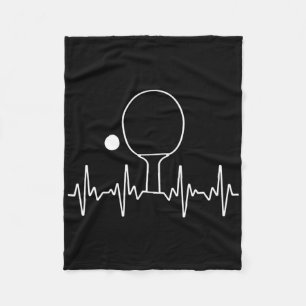 Funny Ping Pong Gift For Men Women Table Tennis He Fleece Blanket