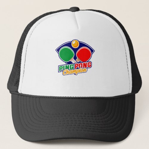 Funny Ping Pong Lovers _ Table Tennis Lovers Trucker Hat