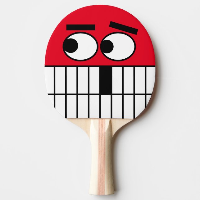 Funny ping pong paddle for table tennis player (Front)