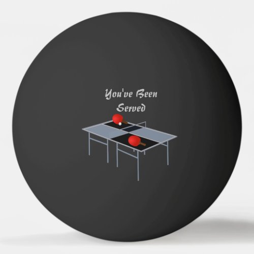 Funny Ping Pong Table Served Design Ping Pong Ball