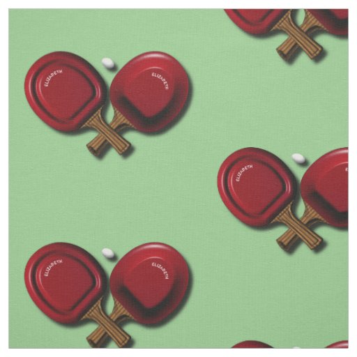 Funny Ping Pong Table Tennis Paddle With Oval Ball Fabric