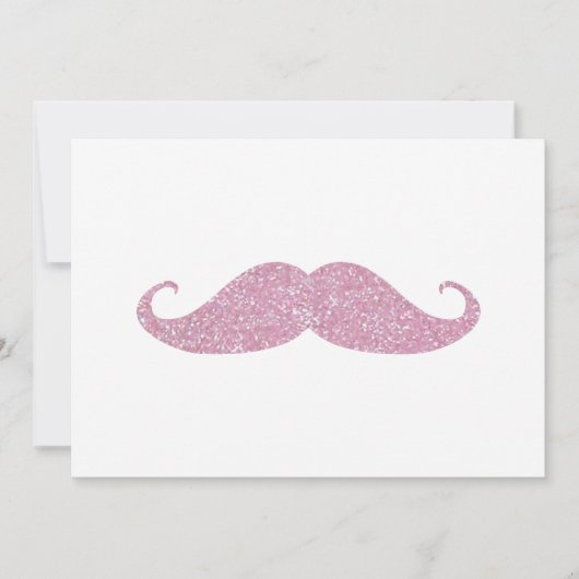 Funny Pink Bling Mustache (Front)