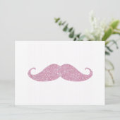 Funny Pink Bling Mustache (Standing Front)