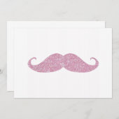 Funny Pink Bling Mustache (Front/Back)