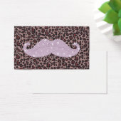Funny Pink Bling Mustache And Animal Print Pattern (Desk)