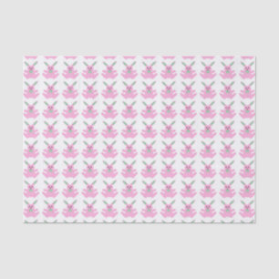 Funny Pink Easter Bunnies Tissue Paper