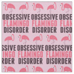 Funny Pink Flamingo Fabric