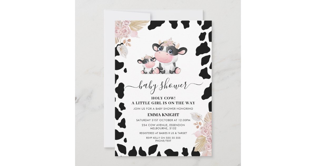 Holy cow, was this baby shower ever so cute! 🐮😍 A touch of cow