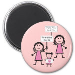 Funny Pink Girly Magnets at Zazzle