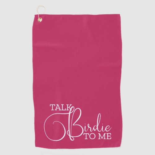 Funny Pink Golf Joke Golf Towel