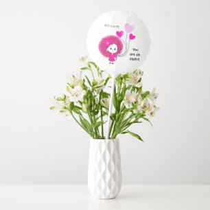 Funny pink lady balloon