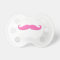 Funny Pink Mustache Pacifier