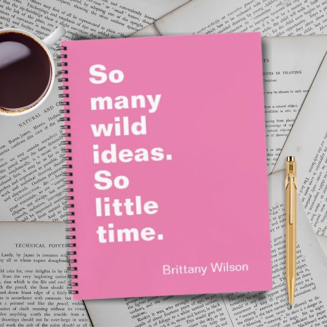 Funny Pink Spiral Notebook (Creator Uploaded)