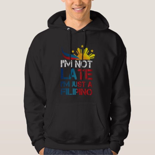 Funny Pinoy Jokes Punctuality Philippines Filipino Hoodie