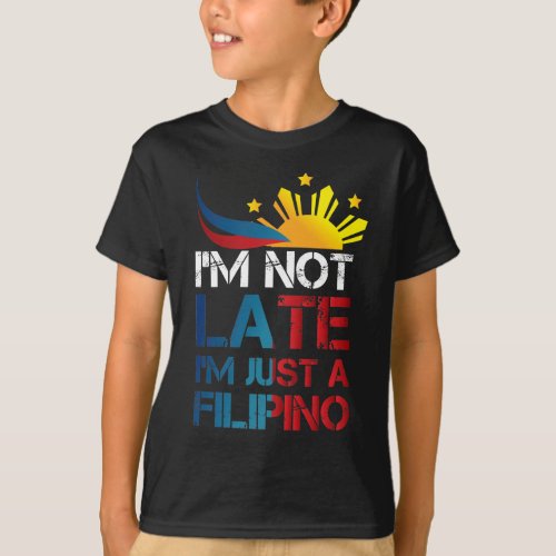 Funny Pinoy Jokes Punctuality Philippines Filipino T_Shirt