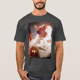 Funny Pinscher Astronaut Space Mission Animal Astr T-Shirt
