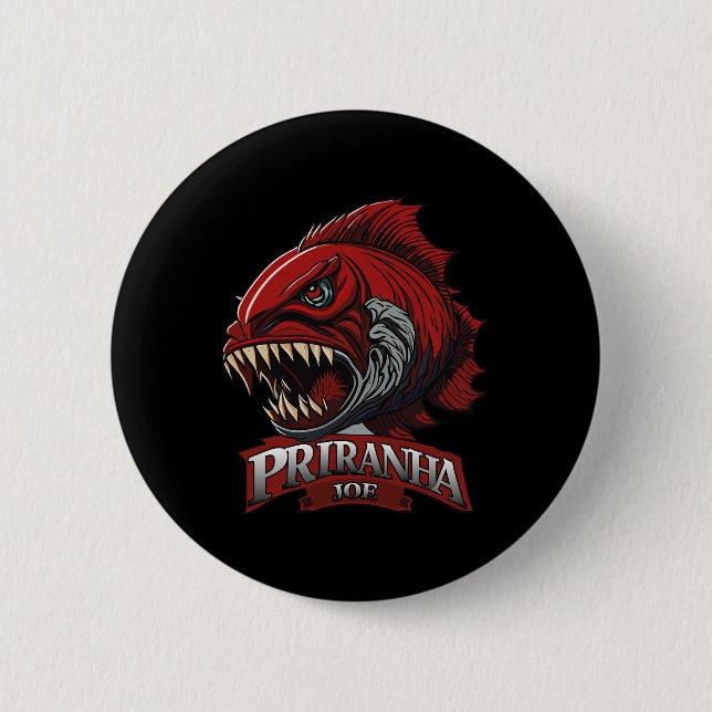 Funny Piranha-joe Lover Gifts Perfect Apparel  Button (Front)