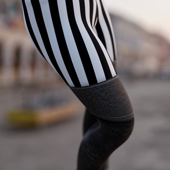 Funny Pirate Boot Stripe Costume Leggings (Creator Uploaded)