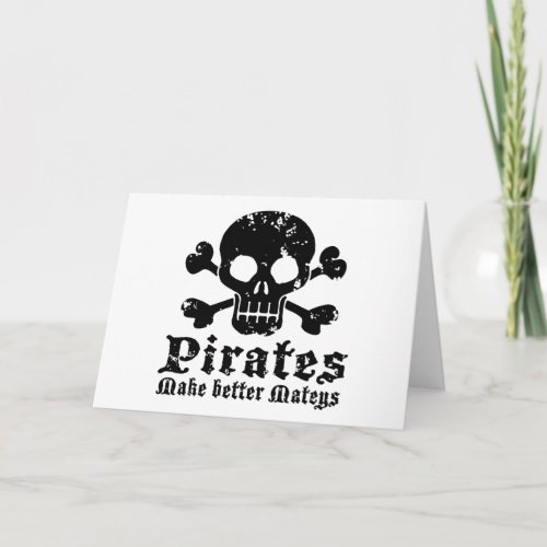 Funny Pirate Card