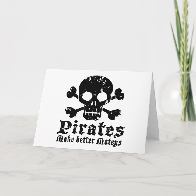 Funny Pirate Card (Front)