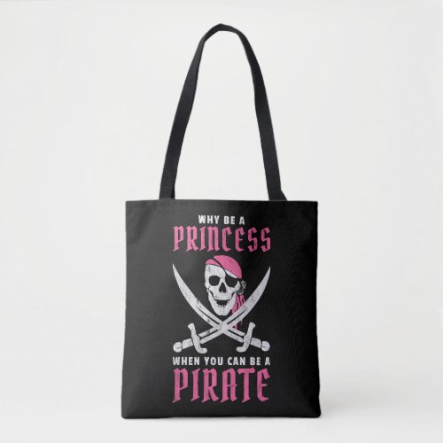 Funny Pirate Costume Women Halloween Princess Tote Bag