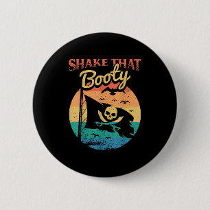 Funny Pirate Freebooter Buccaneer Caribbean Advent Button