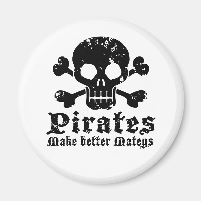 Funny Pirate Magnet (Front)