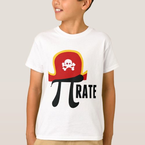 Funny Pirate Math Pun Pi Day Kids T_Shirt