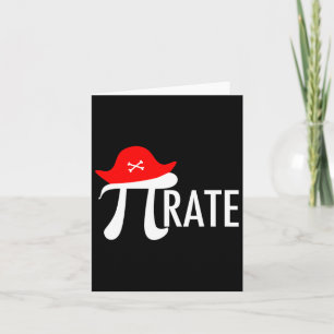 Funny Pirate Math Pun - Pi Day Symbol Humor Tee  Card