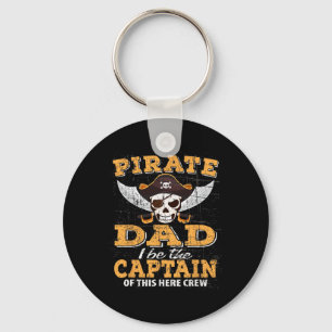Funny Pirate Night Dad Cruise Family Vacation Part Keychain