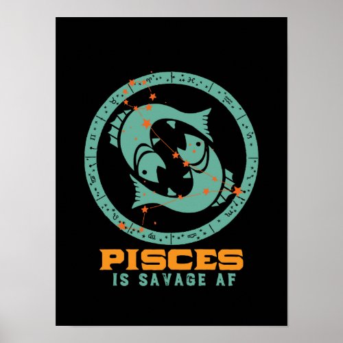 Funny Pisces Zodiac Star Sign Astrology Birthday