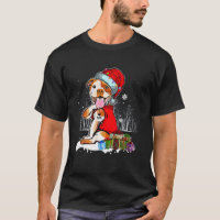 Funny Pit Bull Christmas I Love Mom Tattoo Xmas Pa