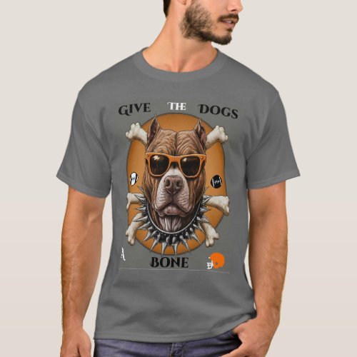 Funny Pitbull design T_Shirt