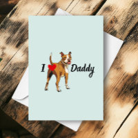 Funny Pitbull Dog Bum Heart Pit Bull Fathers Day