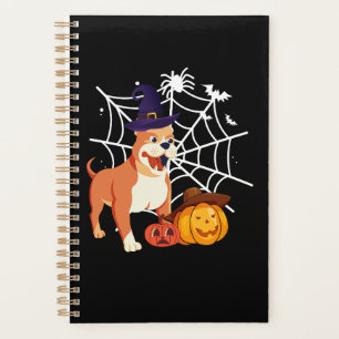Funny Pitbull Dog Halloween Costume Planner