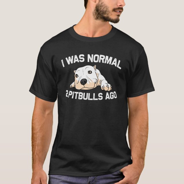 Funny Pitbull  For Men Women Pet Canine Dog Puppy  T-Shirt (Front)