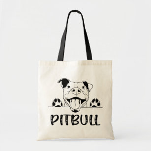 Funny Pitbull Gift Pittie Puppy Dog Pit Bull Tote Bag