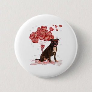 Funny Pitbull Heart Valentines Day Dog Dad Mom Gif Button